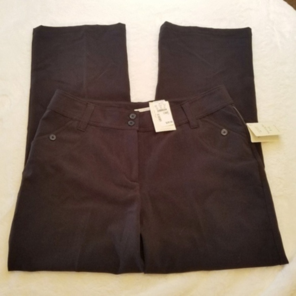 Christopher & Banks Straight Leg Pant, Black